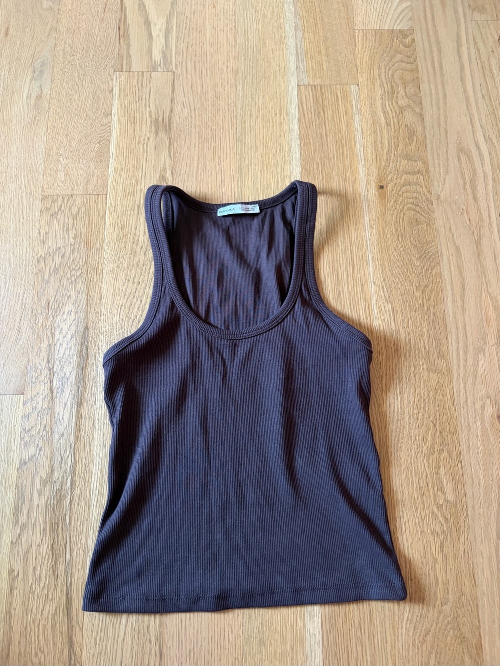 Brown Bershka Tank top